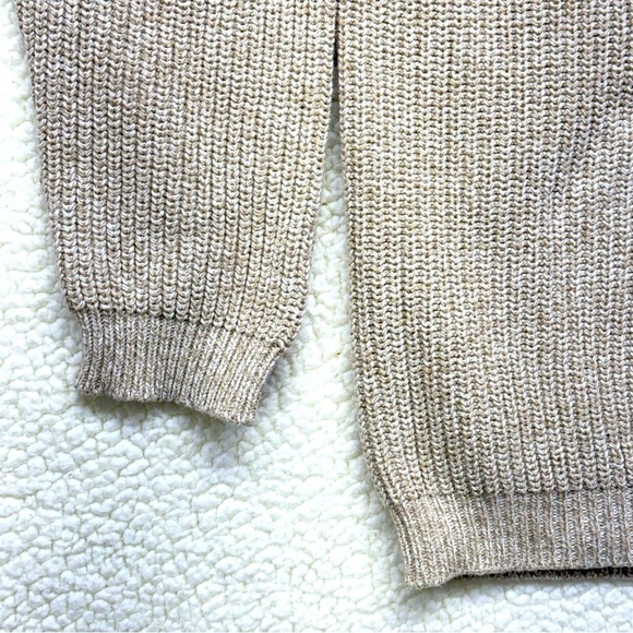 Vintage Eddie Bauer Cotton Fisherman 
Knit Button Collar Sweater - Picture 7 of 13
